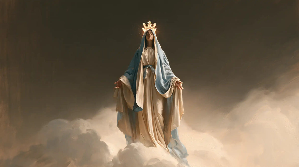 Mary, Queen of Heaven — Tender Blue Above the White Billow