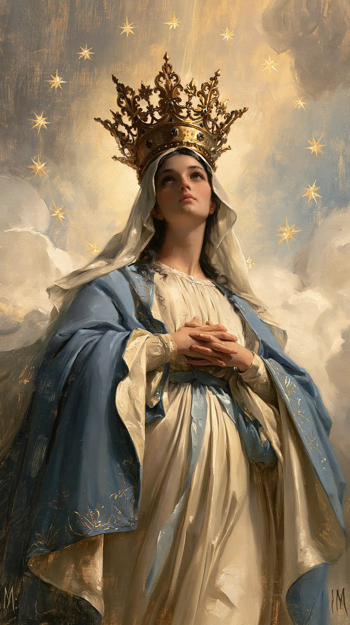 Mary Queen of Heaven - The Crown as Central Symbol · Portrait n° 4
