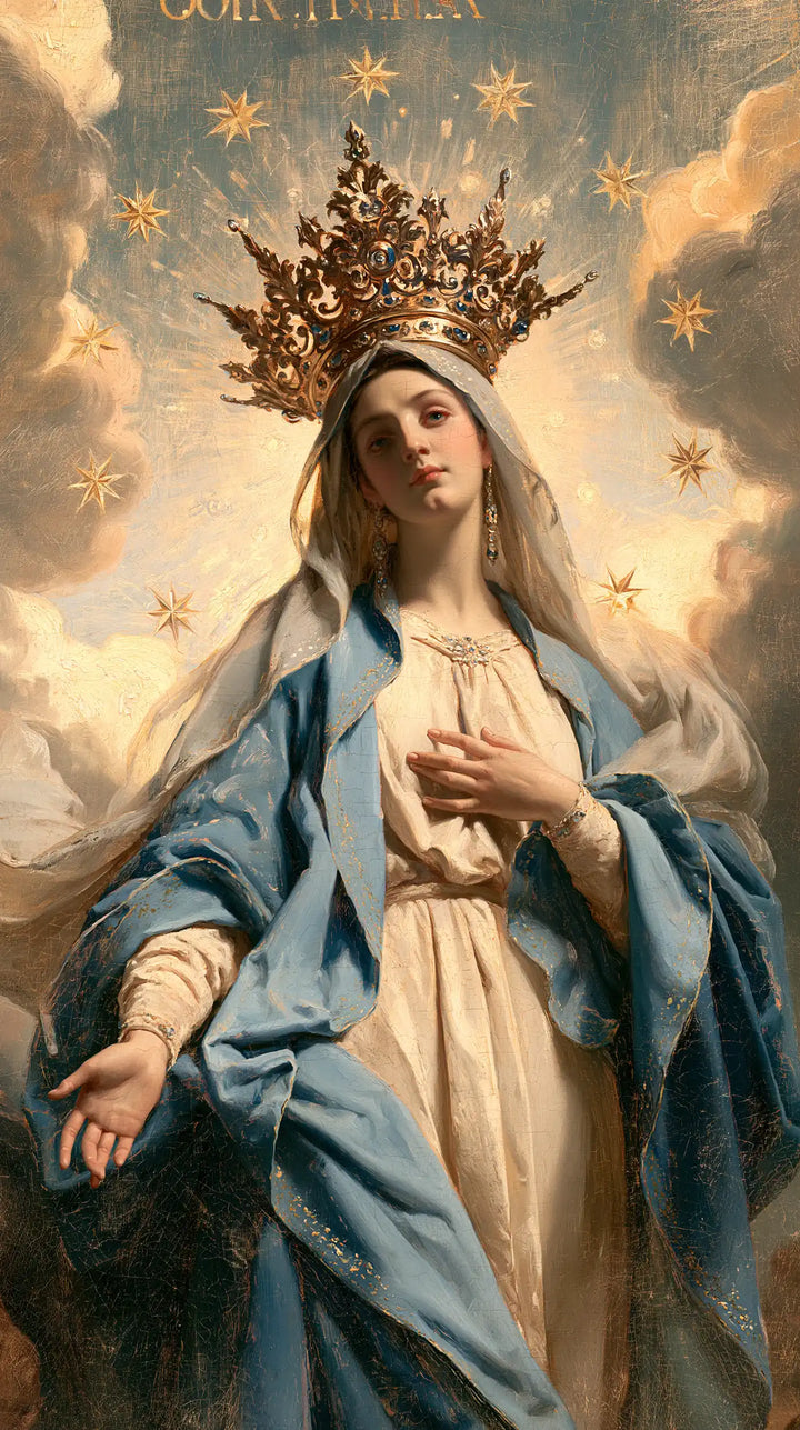Mary Queen of Heaven - The Crown as Central Symbol · Portrait n° 6