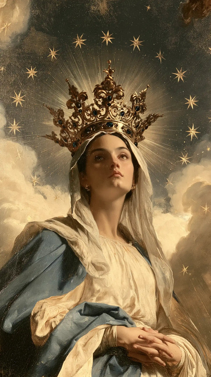 Mary Queen of Heaven - The Crown as Central Symbol · Portrait n° 7