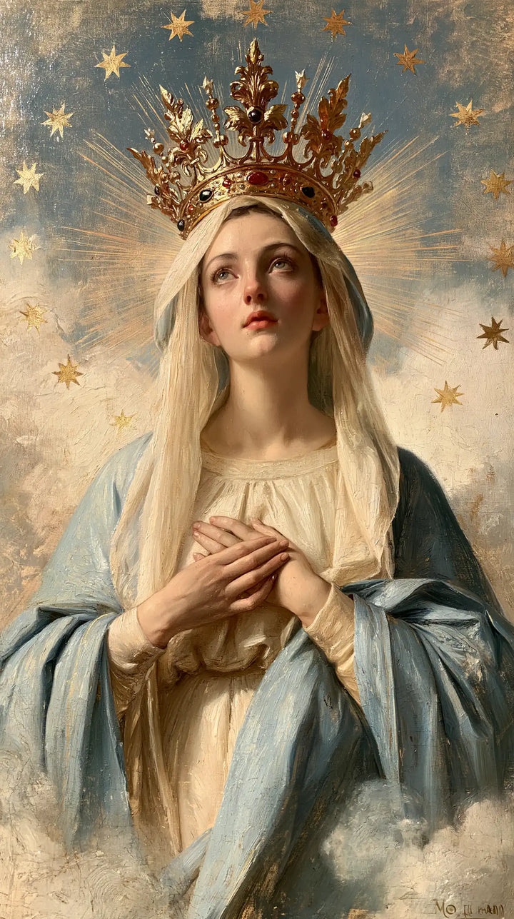 Mary Queen of Heaven - The Crown as Central Symbol · Portrait n° 20