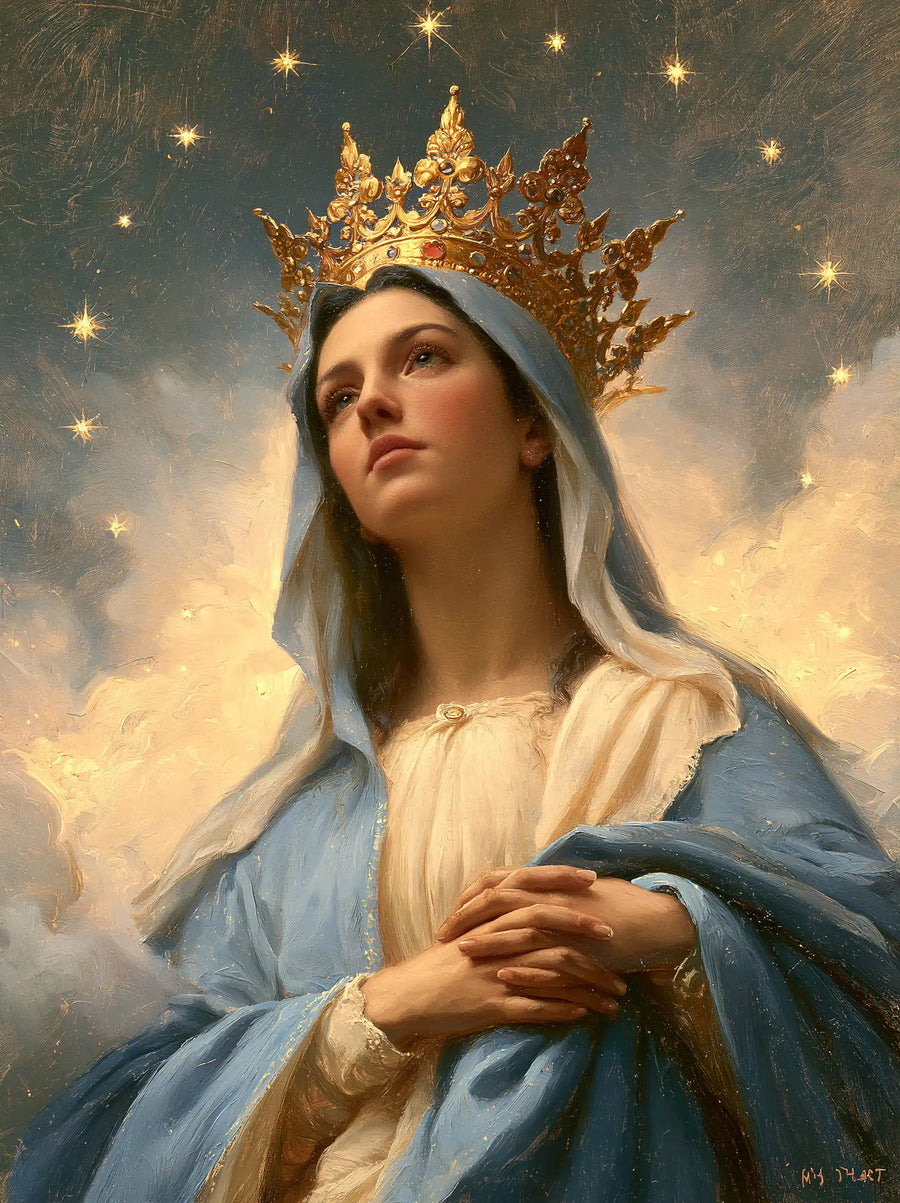 Mary Queen of Heaven - The Crown as Central Symbol · Portrait n° 22