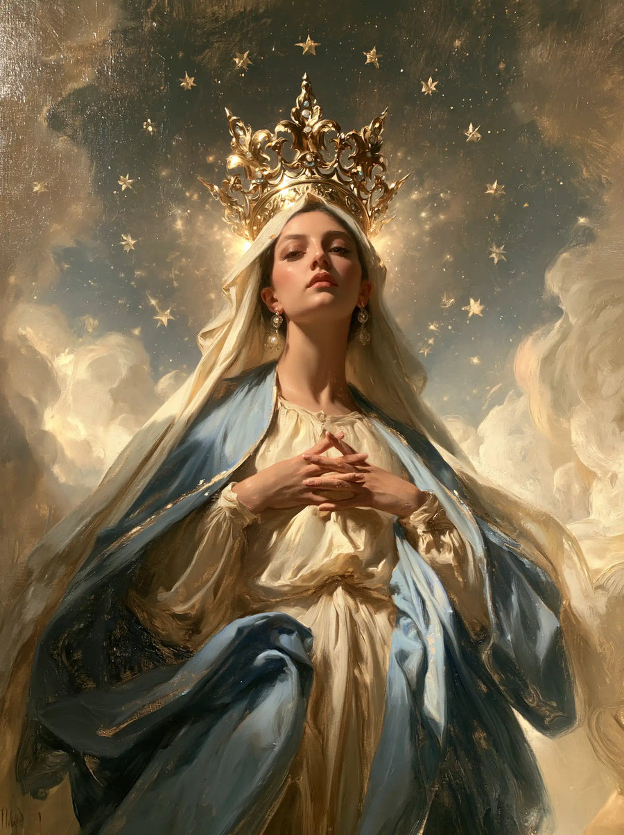Mary Queen of Heaven - The Crown as Central Symbol · Portrait n° 26