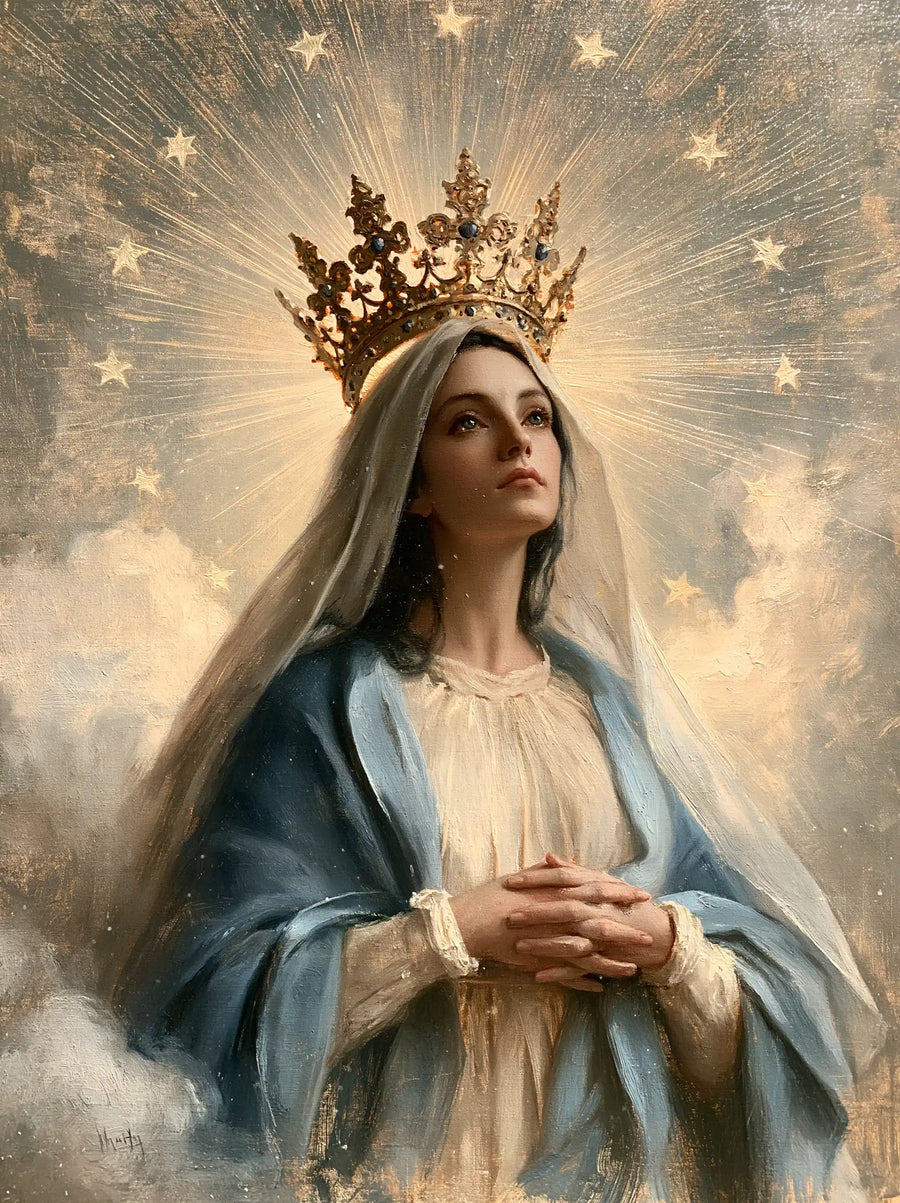 Mary Queen of Heaven - The Crown as Central Symbol · Portrait n° 28