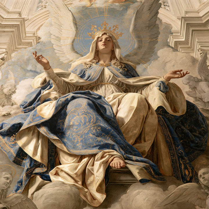 Mary Queen of Heaven - Florentine Renaissance · Square n° 10