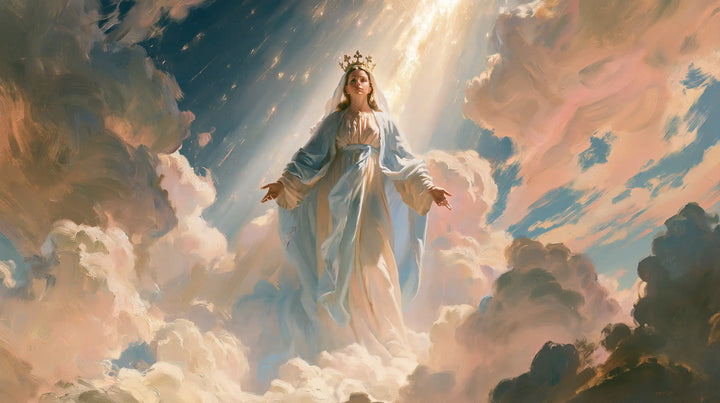 Mary, Queen of Heaven — The Tender Ray Across the Pink Sky