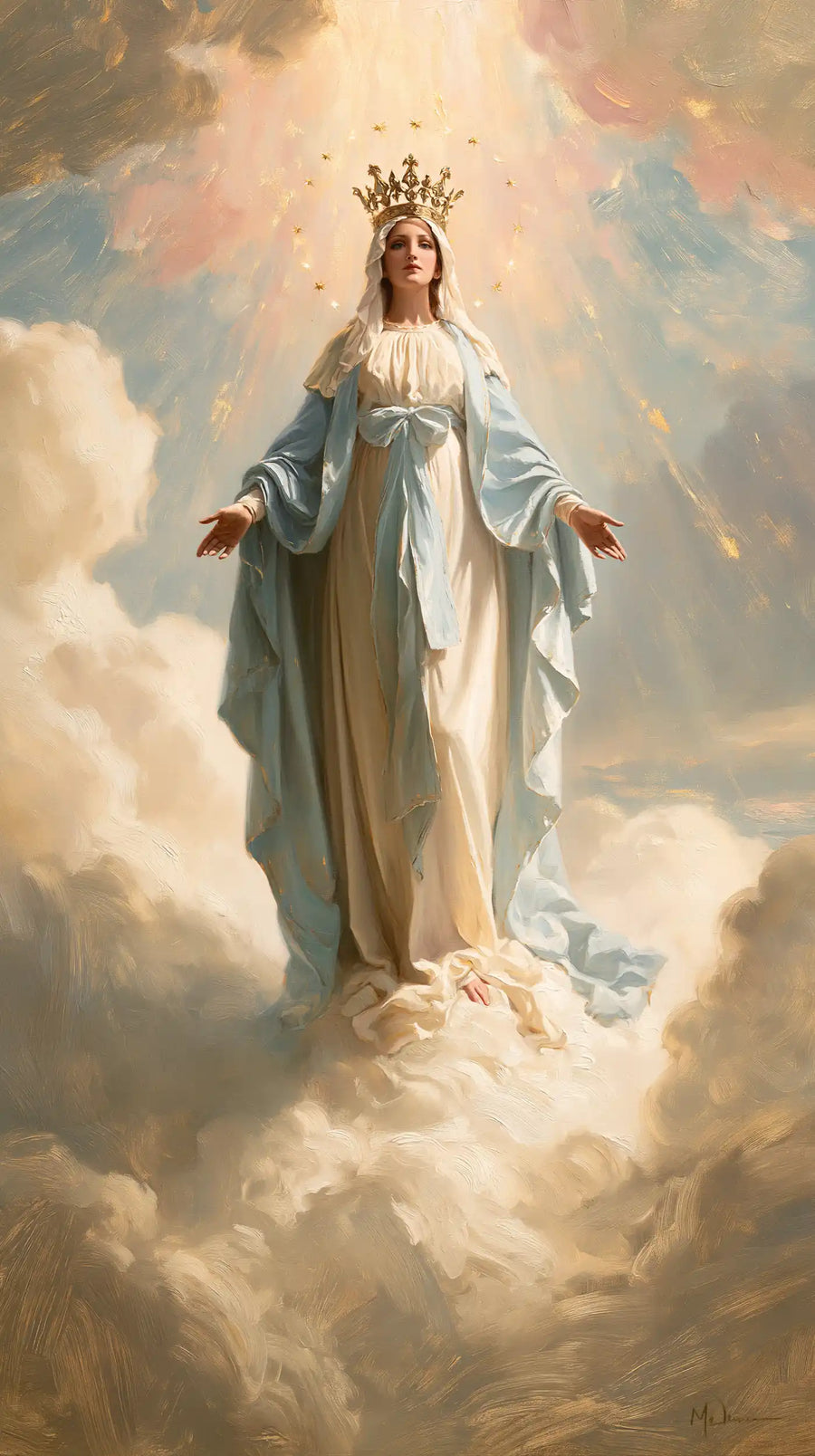 Mary Queen of Heaven - Impressionist · Portrait n° 6