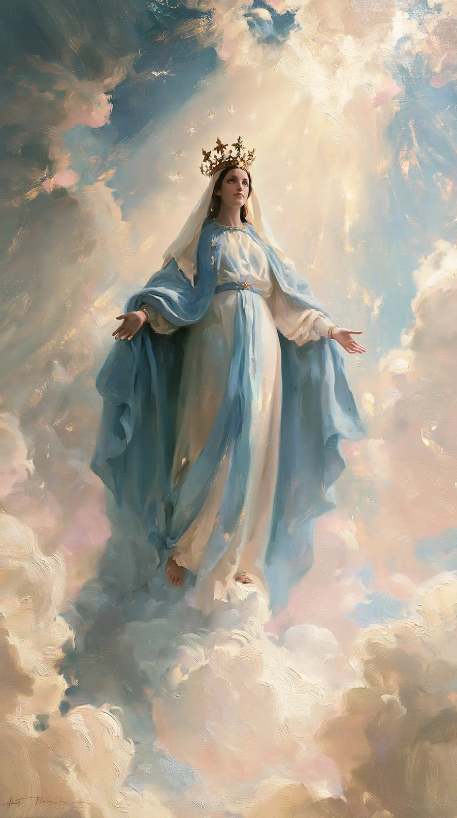 Mary Queen of Heaven - Impressionist · Portrait n° 13