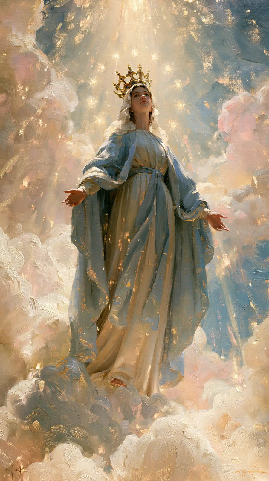 Mary Queen of Heaven - Impressionist · Portrait n° 24