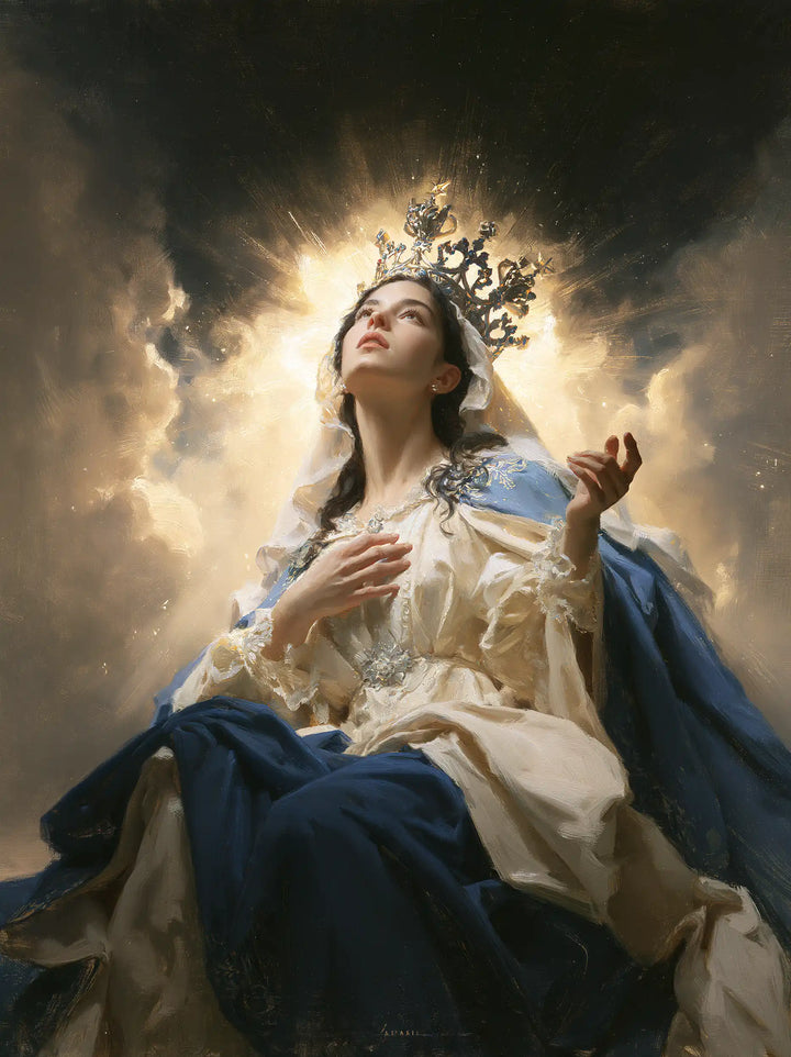 Mary, Queen of Heaven — The Hand Offered Above the Heart