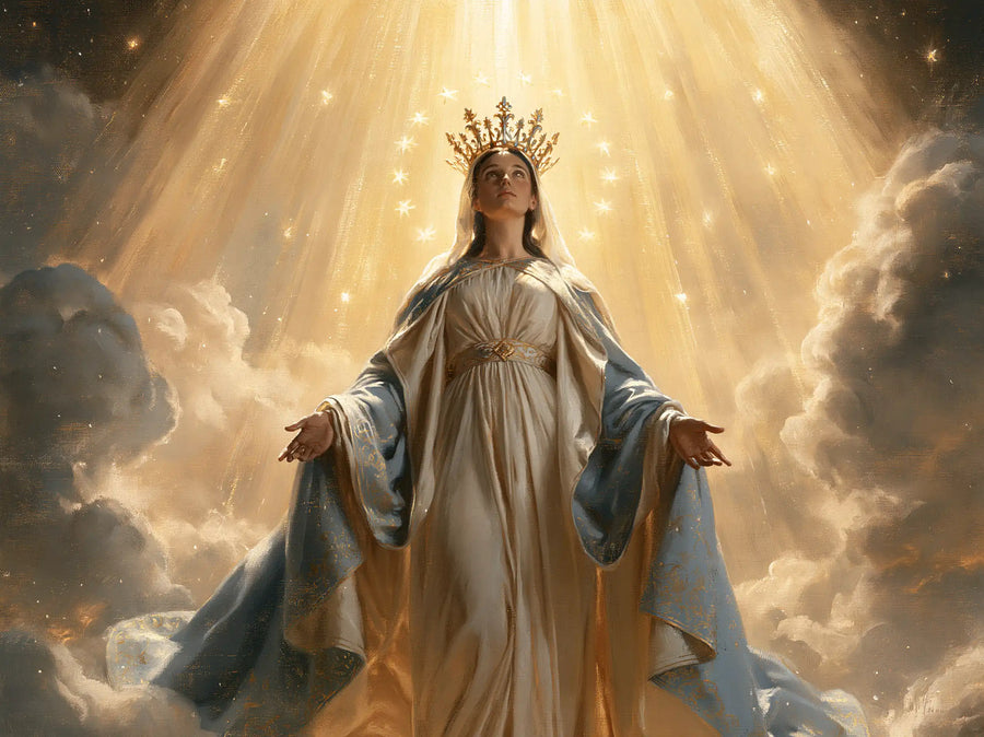 Mary Queen of Heaven - Mary before Heavenly Light · Landscape n° 1