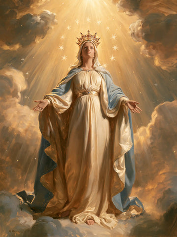 Mary Queen of Heaven - Mary before Heavenly Light · Portrait n° 5