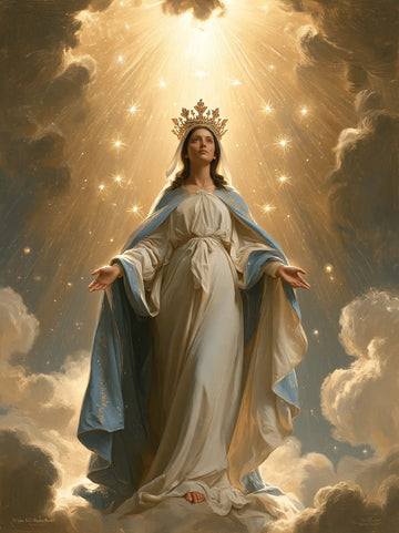 Mary Queen of Heaven - Mary before Heavenly Light · Portrait n° 6