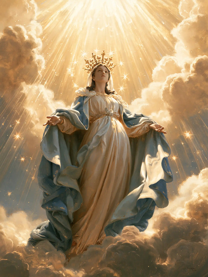Mary Queen of Heaven - Mary before Heavenly Light · Portrait n° 8