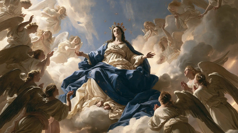 Mary Queen of Heaven - Mary Surrounded by Angels · Landscape n° 5