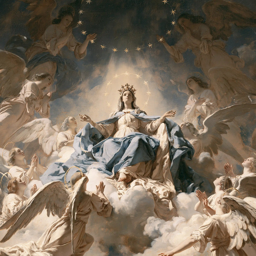 Mary Queen of Heaven - Mary Surrounded by Angels · Square n° 2