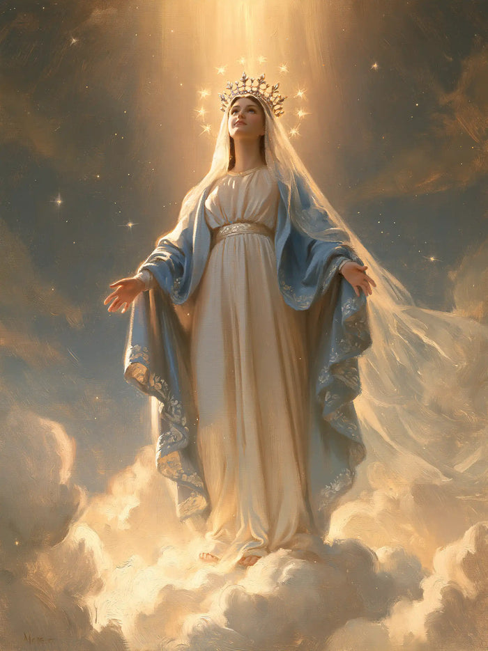 Mary Queen of Heaven - Mary upon the Clouds · Portrait n° 34