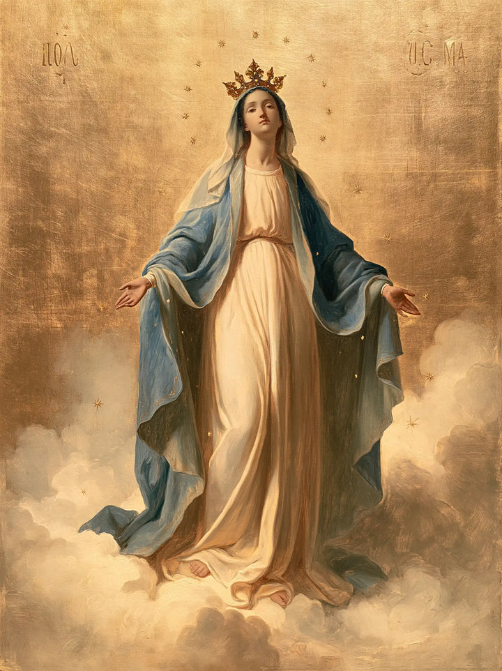 Mary, Queen of Heaven — The Bare Step in Honey Clouds