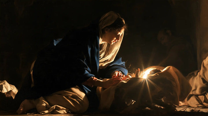 The Nativity - Caravaggio Tenebrism · Landscape n° 10