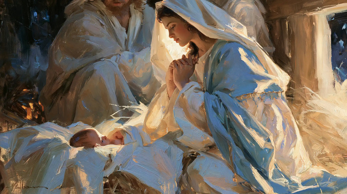 The Nativity — Prayer Embroidered with Sunlight