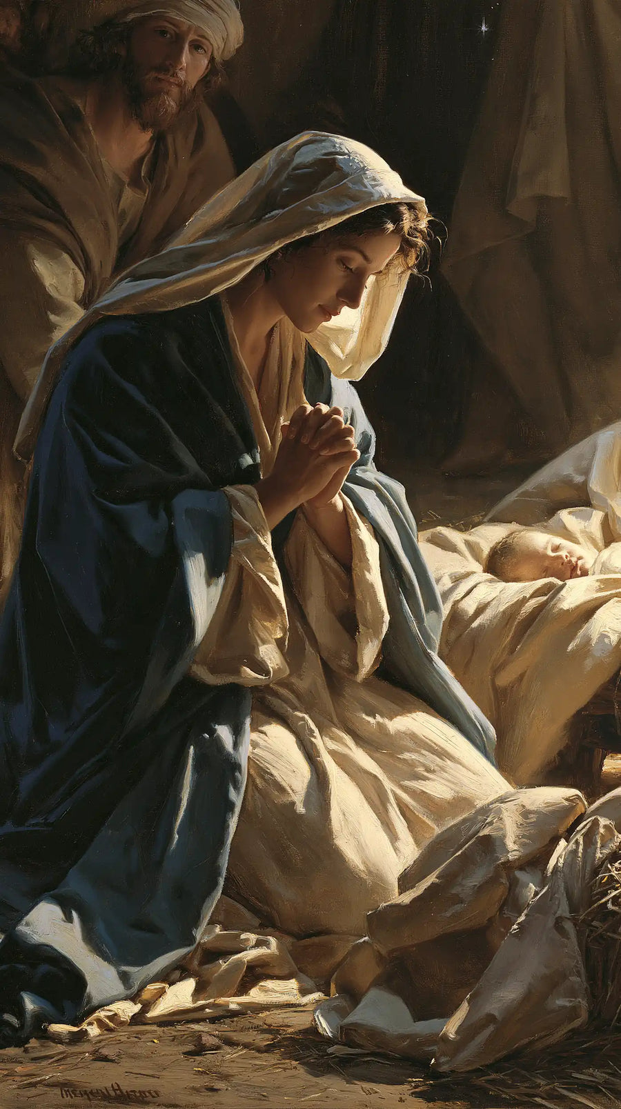 The Nativity - Mary Adoring the Christ Child · Portrait n° 7