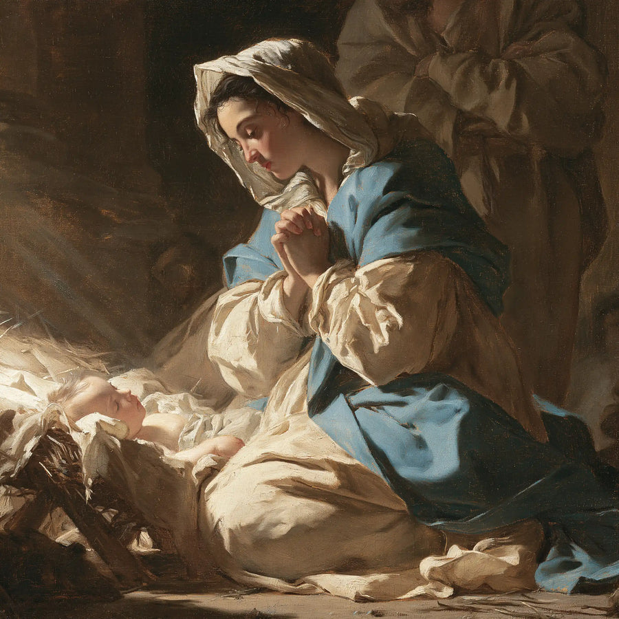 The Nativity - Mary Adoring the Christ Child · Square n° 4