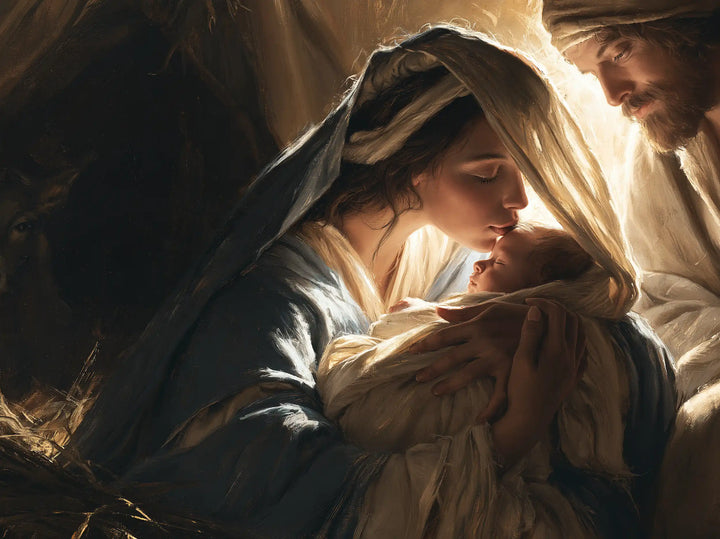 The Nativity - Mary Kissing the Infant Jesus · Landscape n° 1