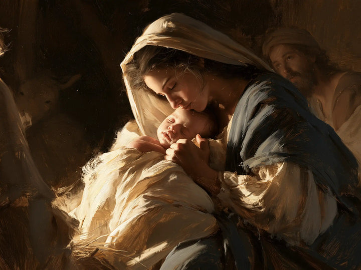 The Nativity - Mary Kissing the Infant Jesus · Landscape n° 2