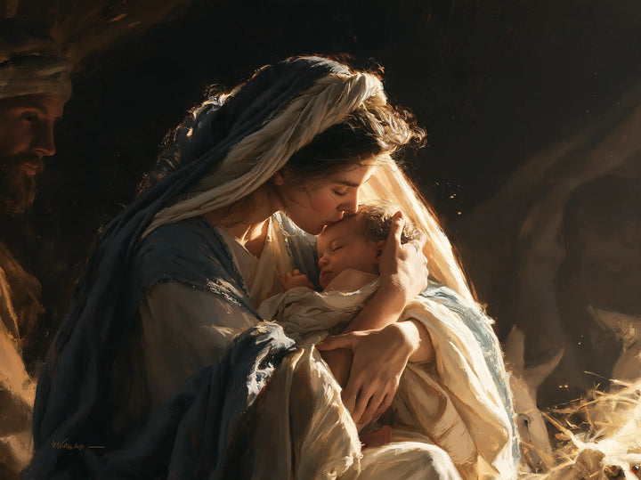 The Nativity - Mary Kissing the Infant Jesus · Landscape n° 5