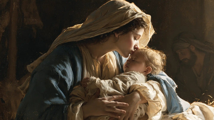 The Nativity - Mary Kissing the Infant Jesus · Landscape n° 9