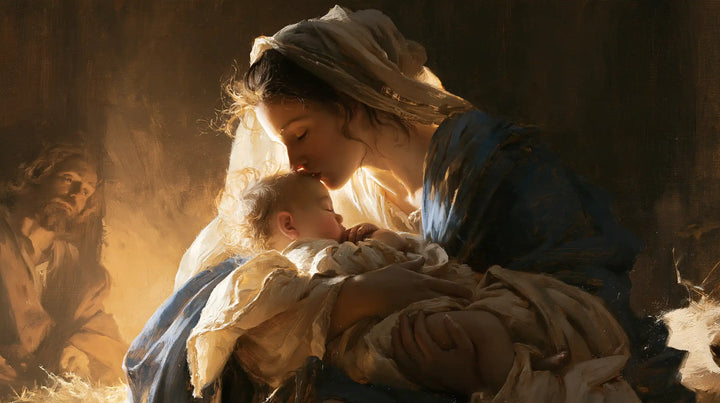The Nativity - Mary Kissing the Infant Jesus · Landscape n° 11