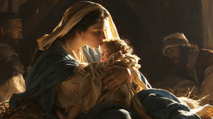 The Nativity - Mary Kissing the Infant Jesus · Landscape n° 12