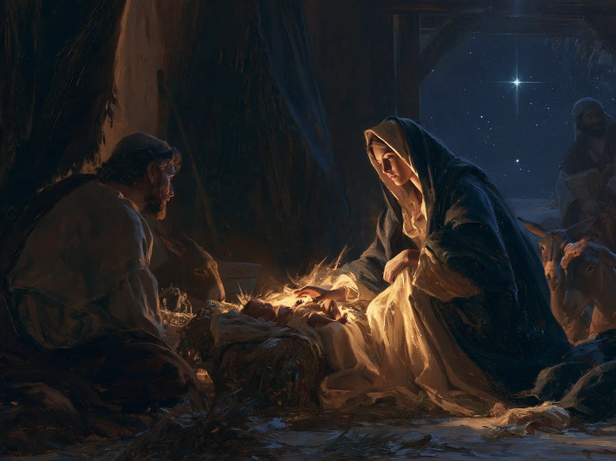 The Nativity - Midnight Blue Chiaroscuro · Landscape n° 1