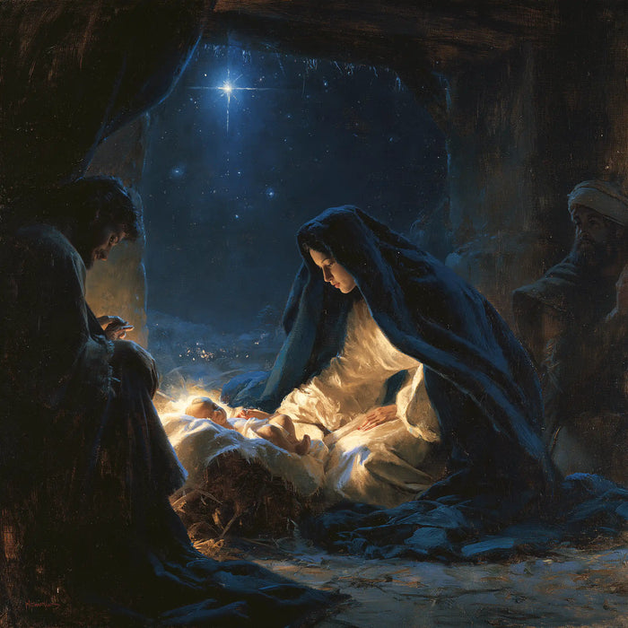 The Nativity - Midnight Blue Chiaroscuro · Square n° 5