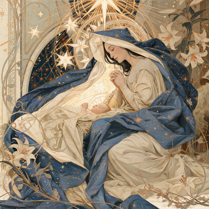 The Nativity - Sacred Art Nouveau · Square n° 2