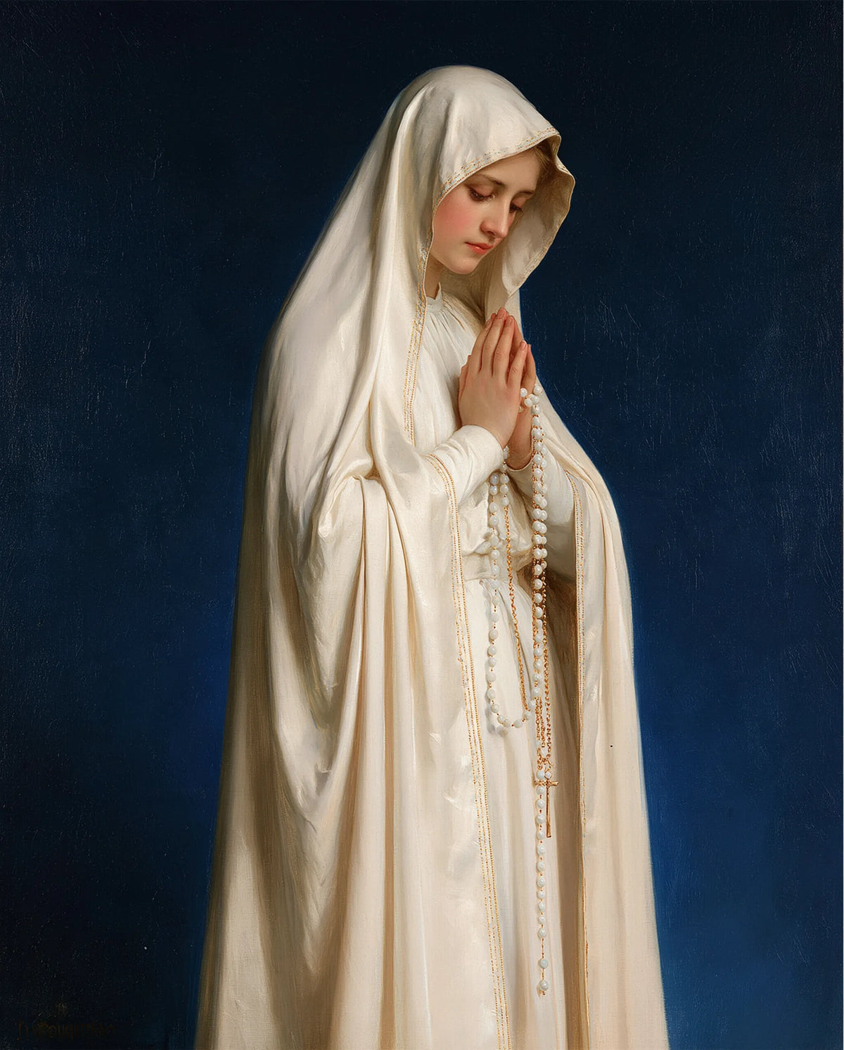 Our Lady of Fatima – Full-Length Figure in Sacred Blue