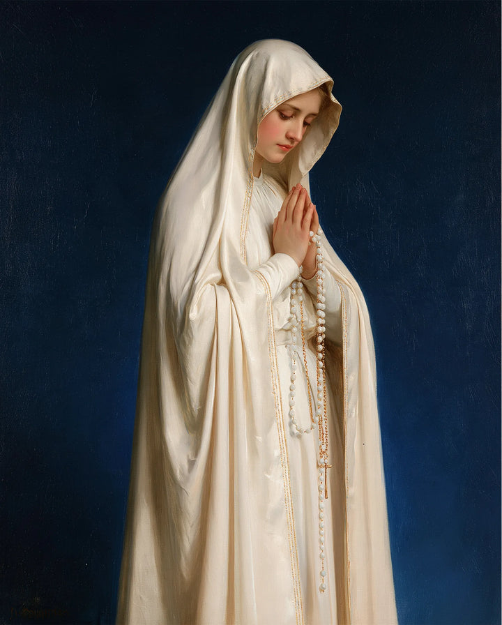 Our Lady of Fatima – Full-Length Figure in Sacred Blue