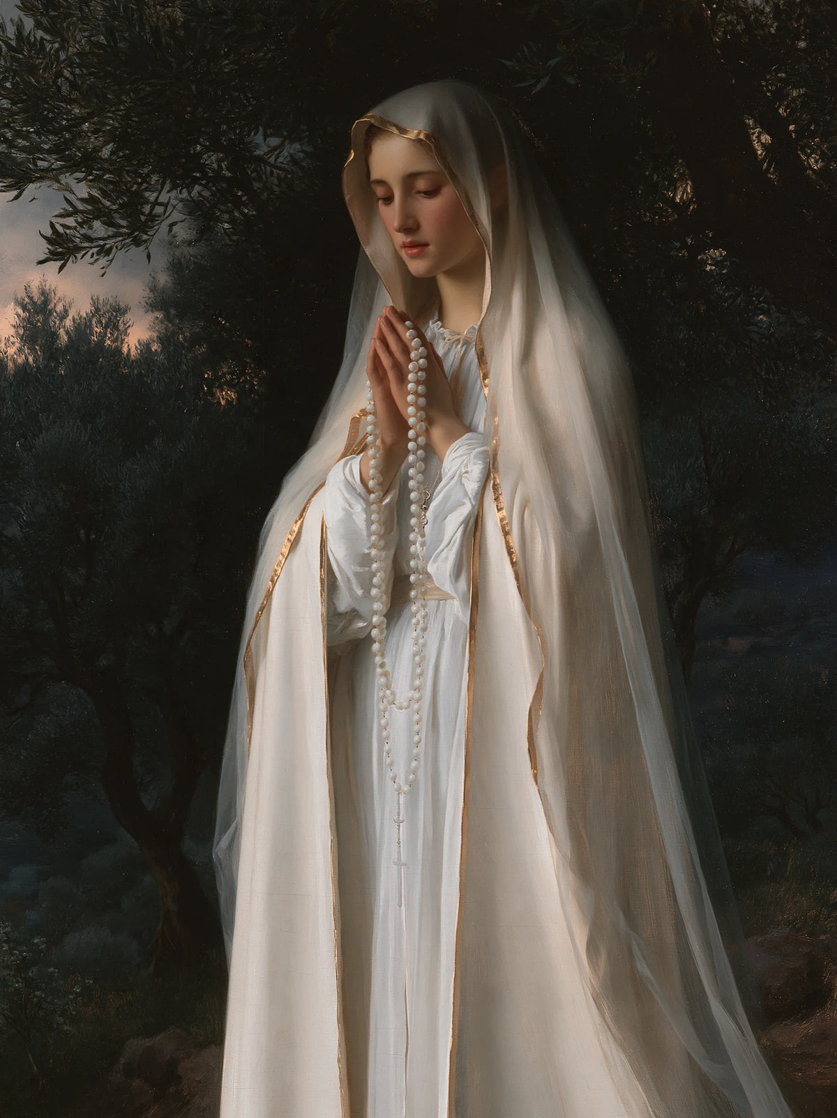 Our Lady of Fatima – Gentle Devotion in the Evening Grove