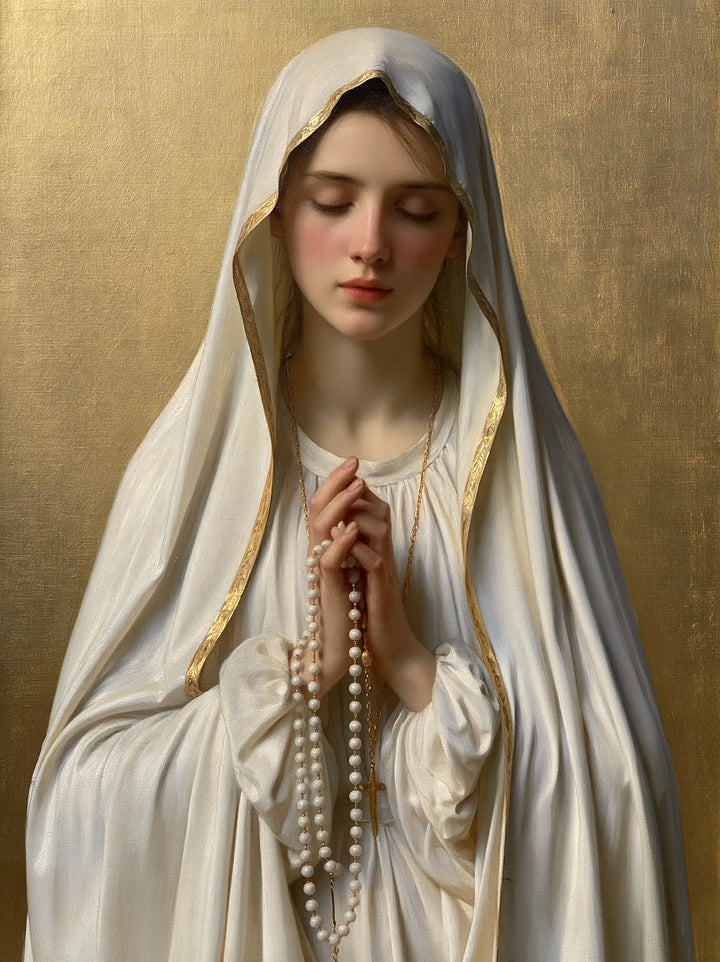 Our Lady of Fatima – Still Rosary Beneath the White Veil