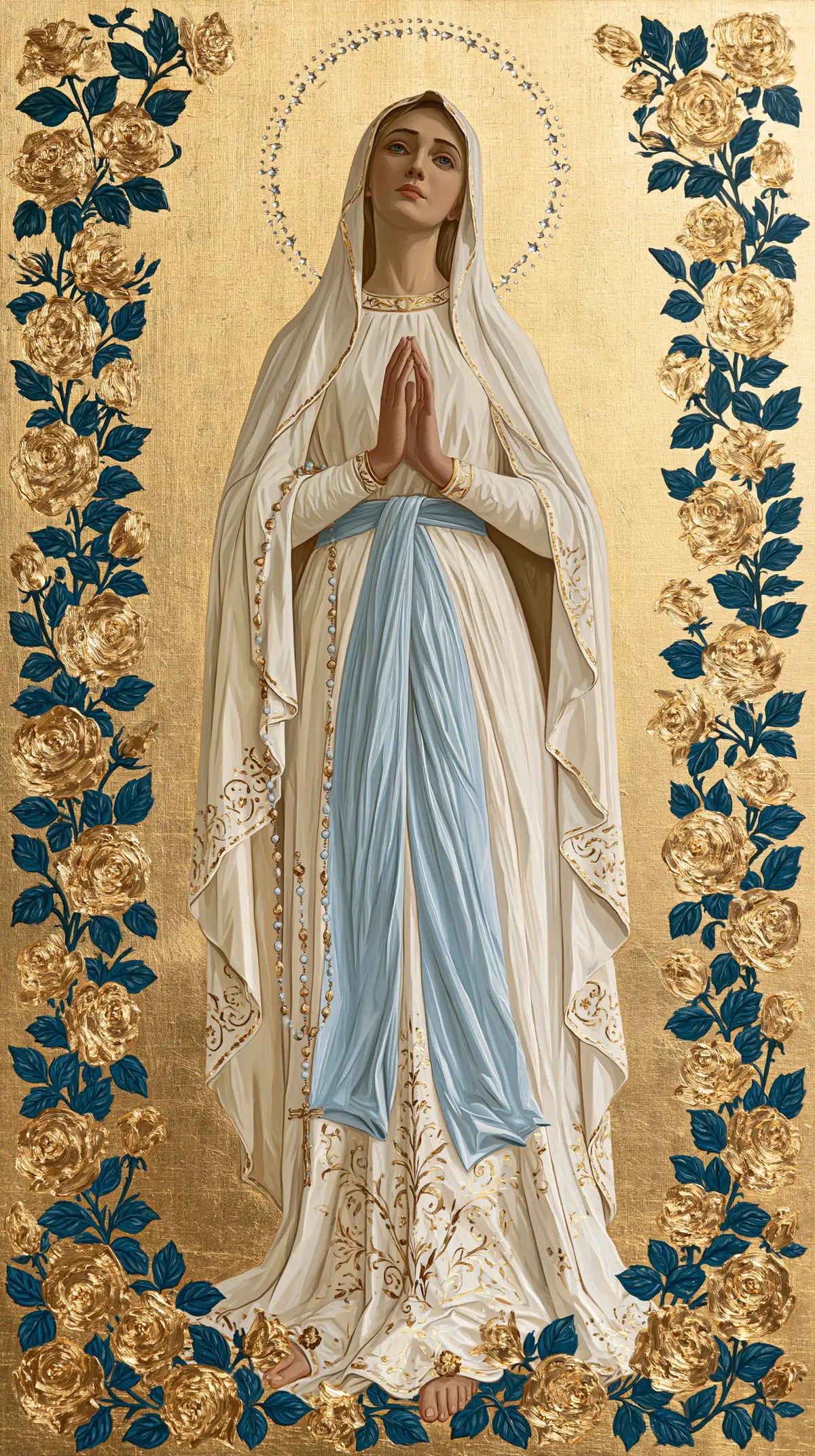 Our Lady of Lourdes Devotional Portrait · Portrait no. 13