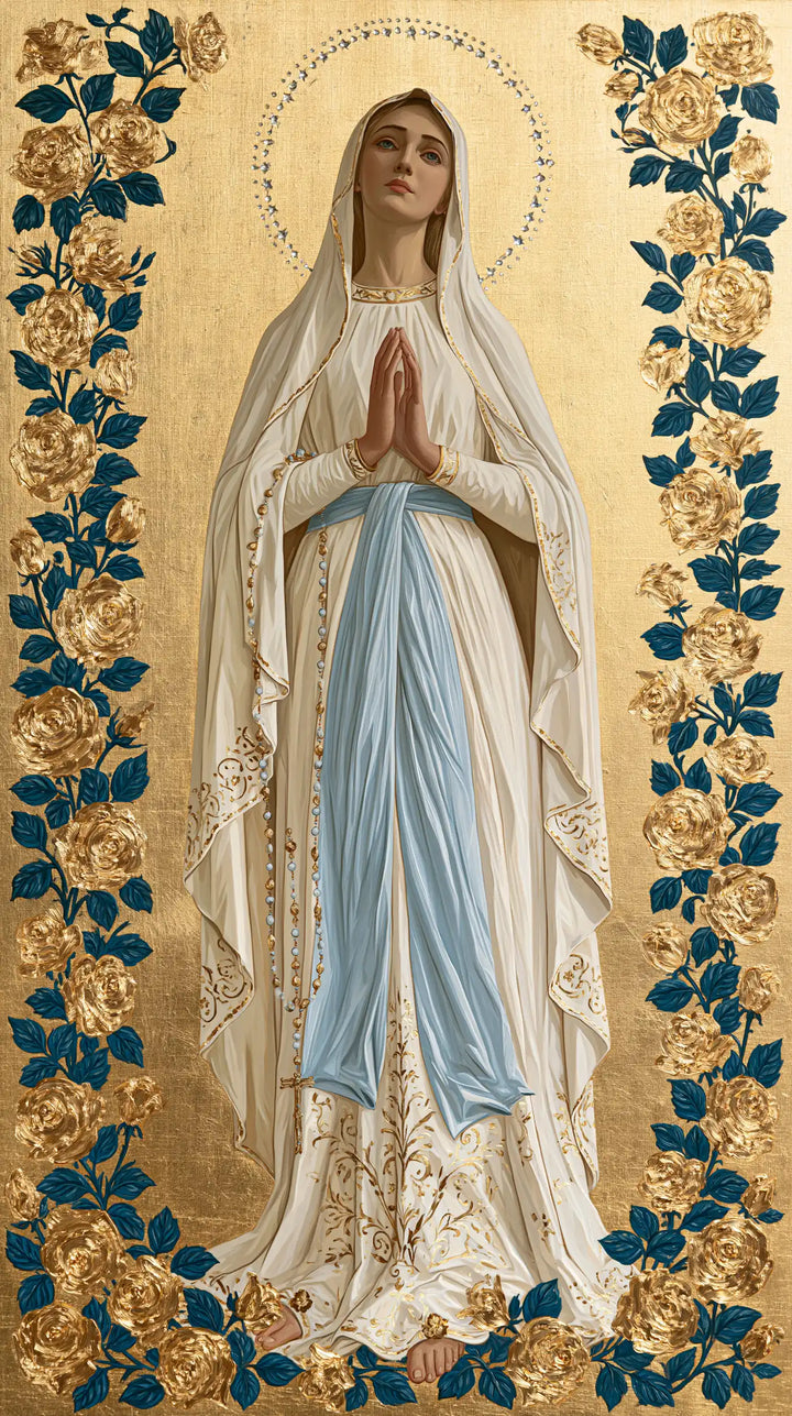 Our Lady of Lourdes Devotional Portrait · Portrait no. 13