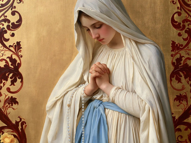 Our Lady of Lourdes – Prayer Before the Crimson Damask