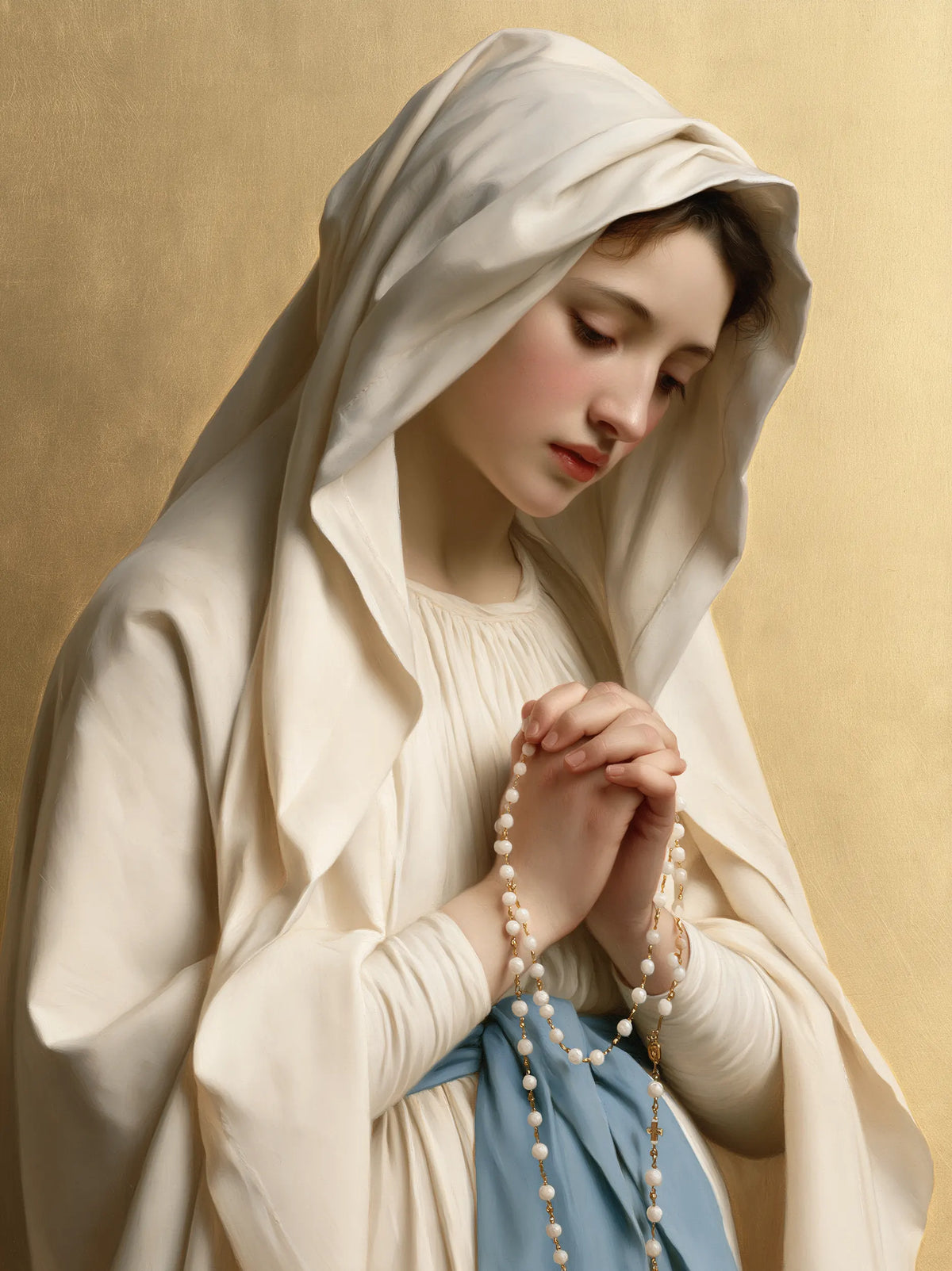Our Lady of Lourdes – Rosary on a Golden Ground