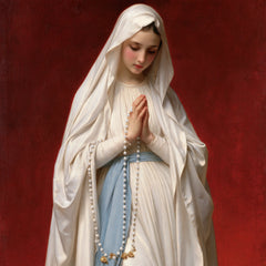 Our Lady of Lourdes – White Veil and Folded Hands