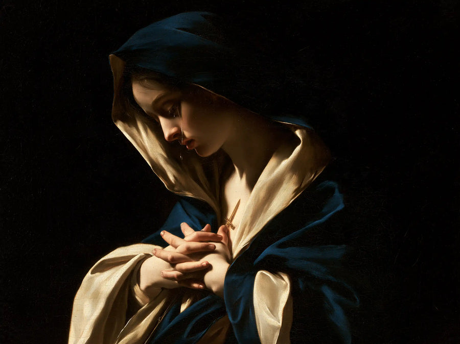 Our Lady of Sorrows - Caravaggio Tenebrism · Landscape n° 3