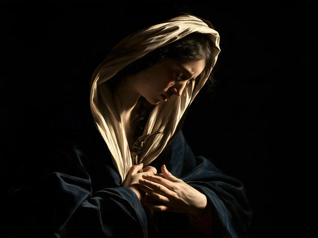 Our Lady of Sorrows - Caravaggio Tenebrism · Landscape n° 5
