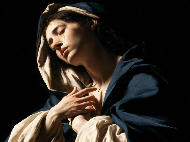Our Lady of Sorrows - Caravaggio Tenebrism · Landscape n° 8