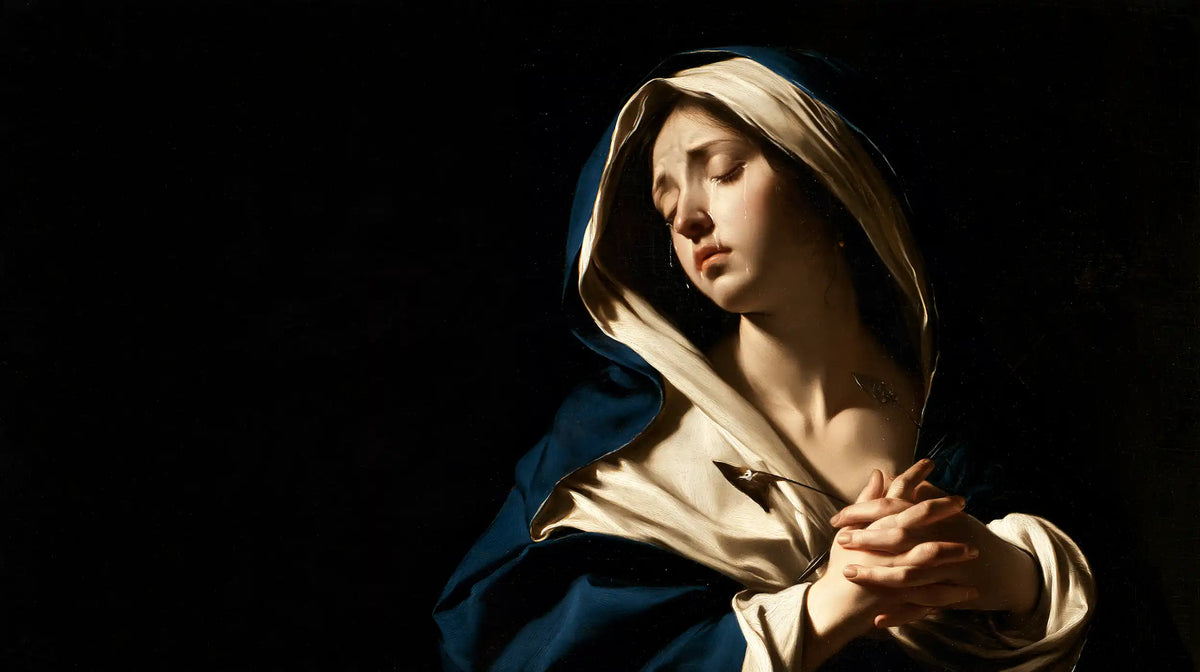 Our Lady of Sorrows - Caravaggio Tenebrism · Landscape n° 20