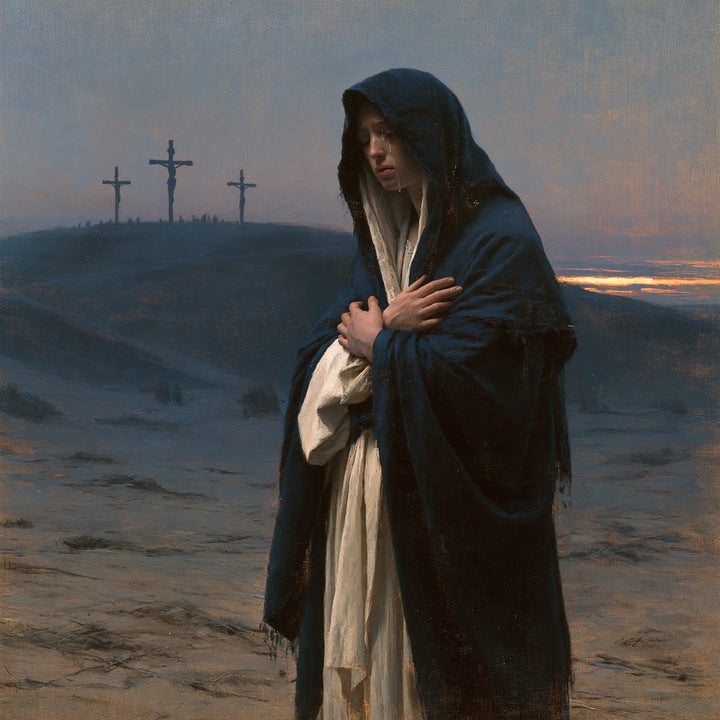 Our Lady of Sorrows - Mary before the Deserted Golgotha · Square n° 1