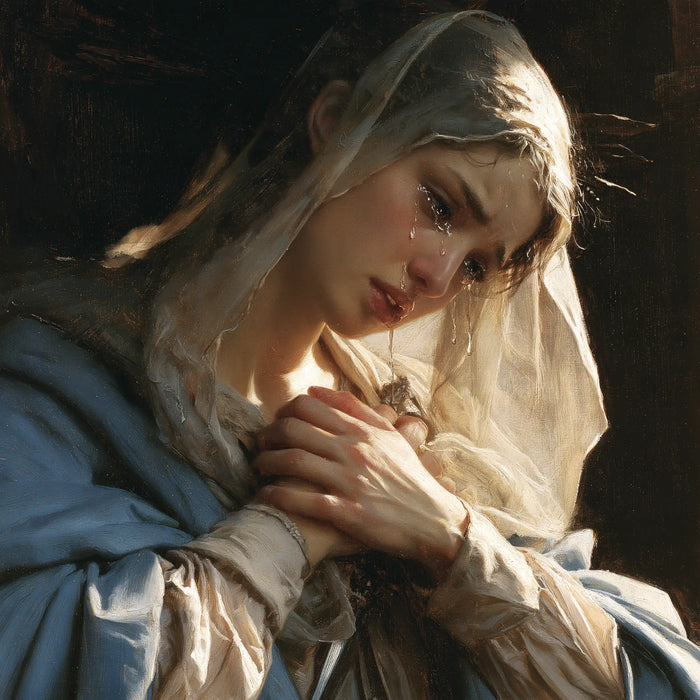 Our Lady of Sorrows - Mary Clasping Her Heart · Square n° 1